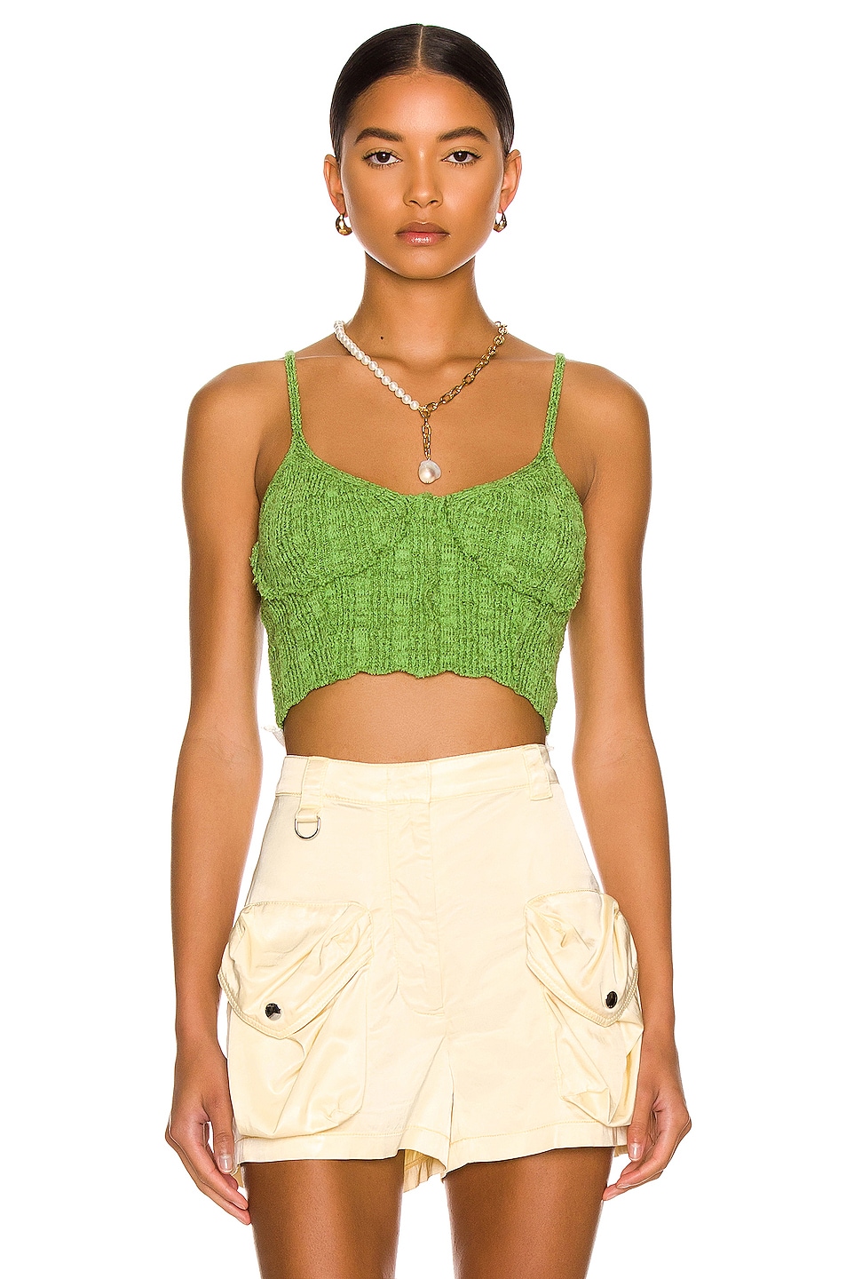 Image 1 of Acne Studios Tank Top in Grass Green