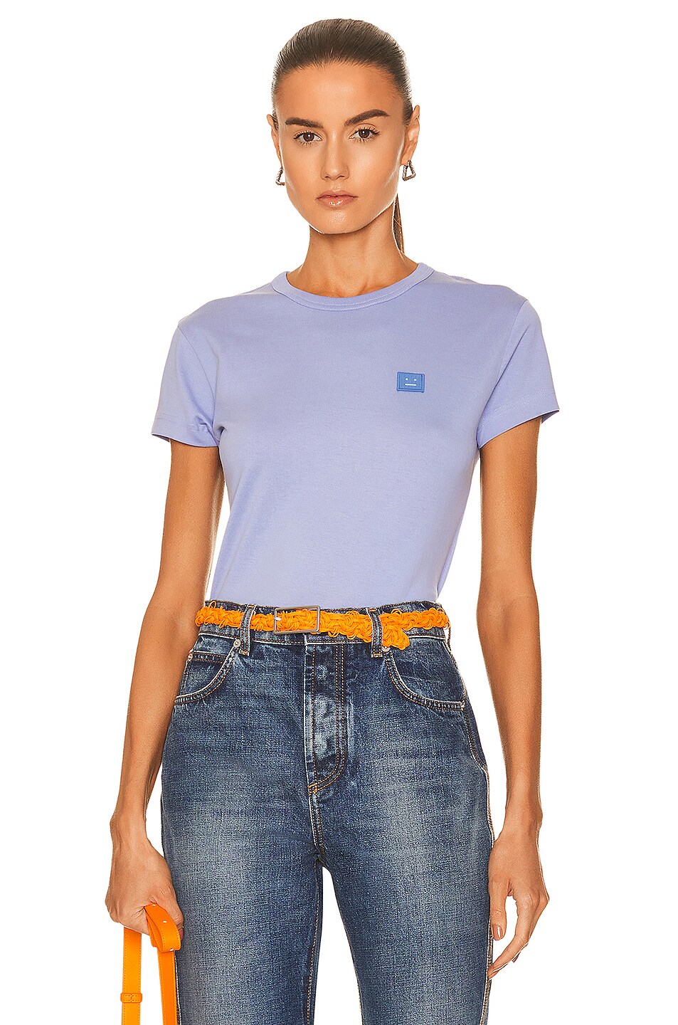 Image 1 of Acne Studios Solid T-Shirt in Pale Purple