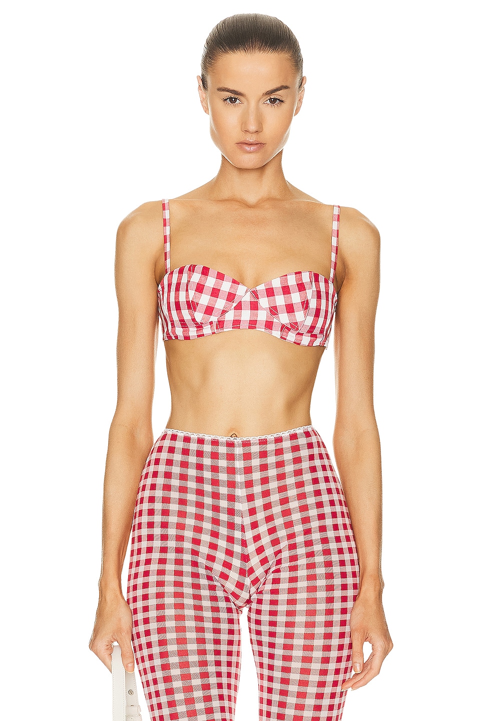 Acne Studios Bra Top in Cardinal Red FWRD
