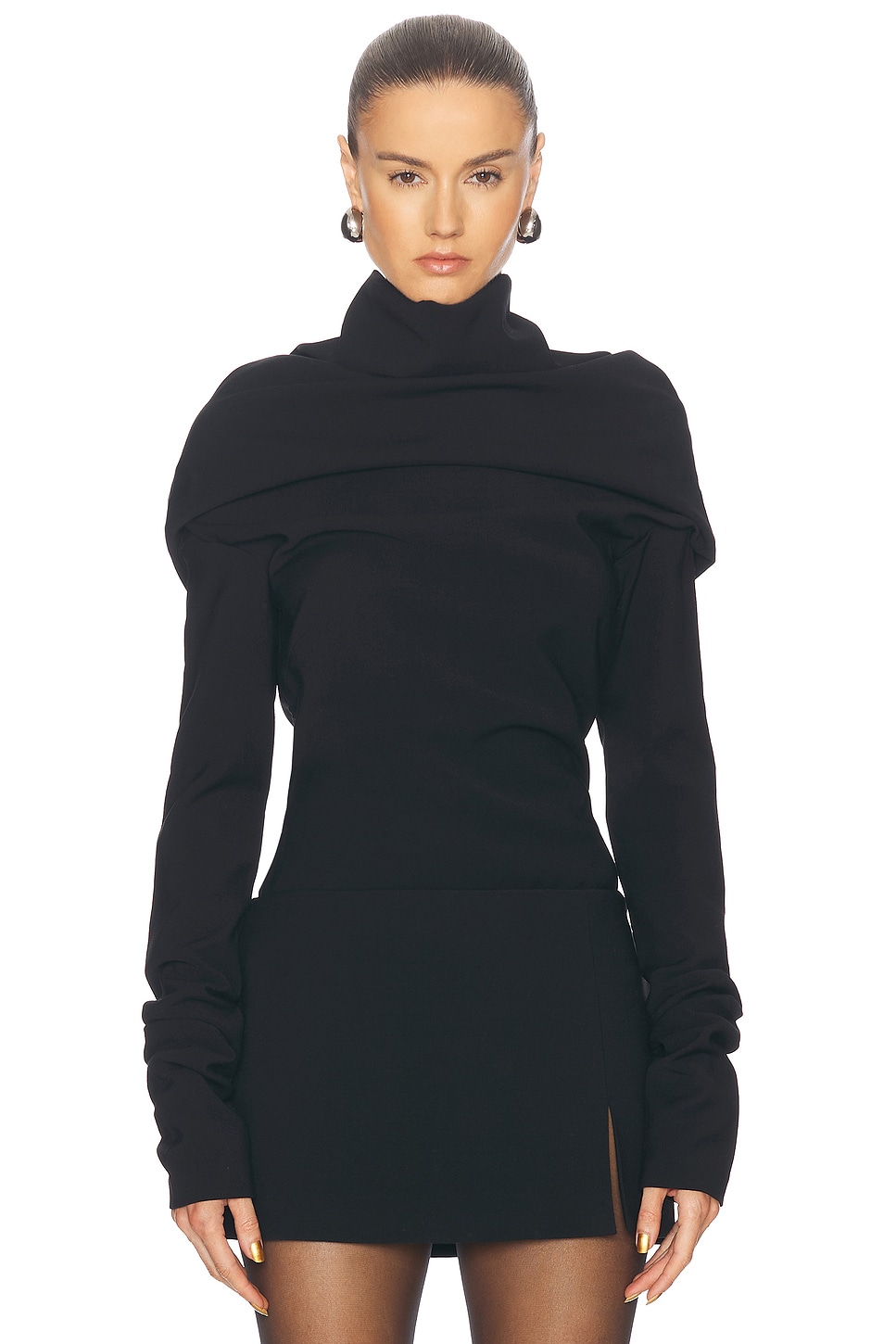 Image 1 of Acne Studios Tabil Top in Black