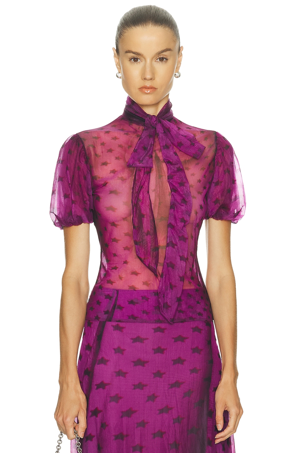 Image 1 of Acne Studios Elulo Top in Bright Purple