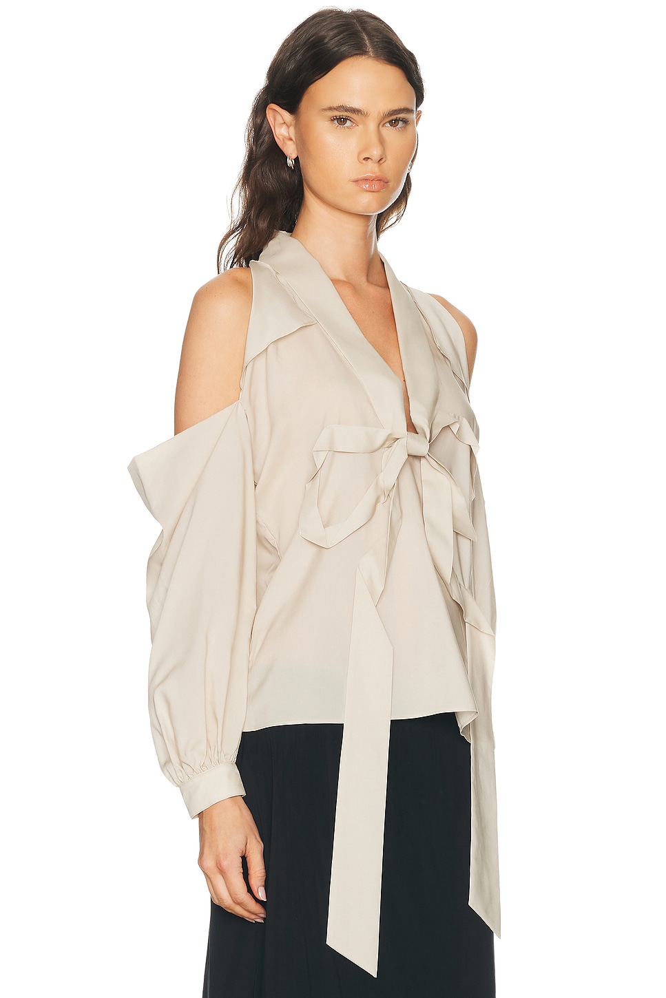 Acne Studios Senny Fluid Lyocell Blouse | Thumbnail 6 Acne Studios Senny Fluid Lyocell Blouse | Thumbnail 6