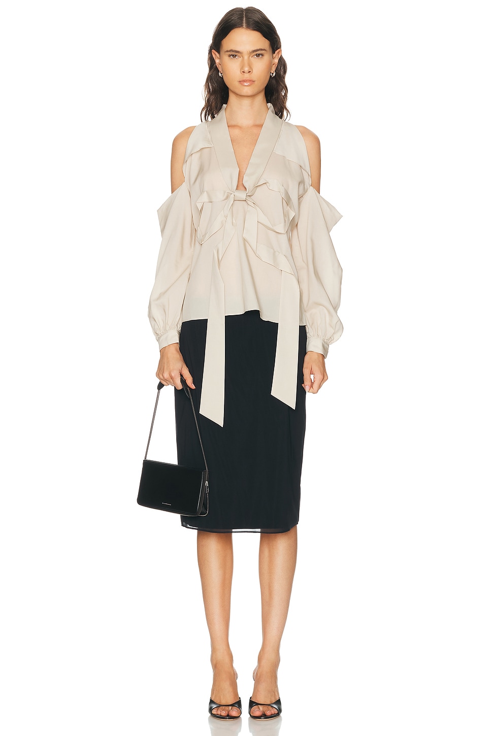 Acne Studios Senny Fluid Lyocell Blouse | Thumbnail 8 Acne Studios Senny Fluid Lyocell Blouse | Thumbnail 8