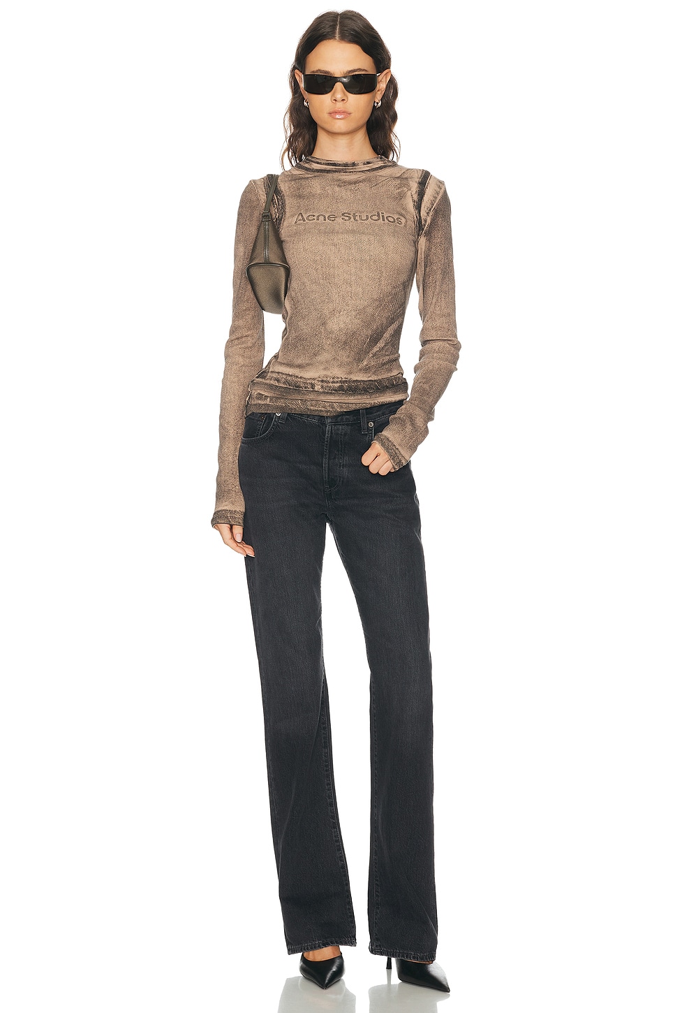 Acne Studios Elga Double Garment Print T-Shirt | Thumbnail 8