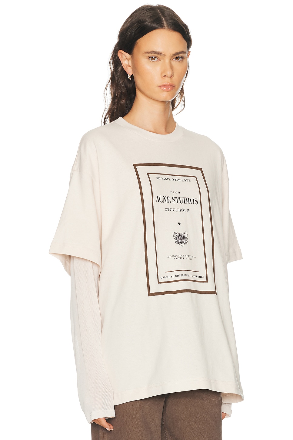Acne Studios Edra Double Book Cover T-Shirt | Thumbnail 6