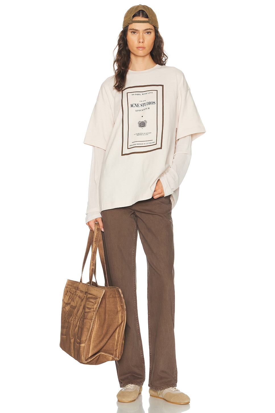 Acne Studios Edra Double Book Cover T-Shirt | Thumbnail 8
