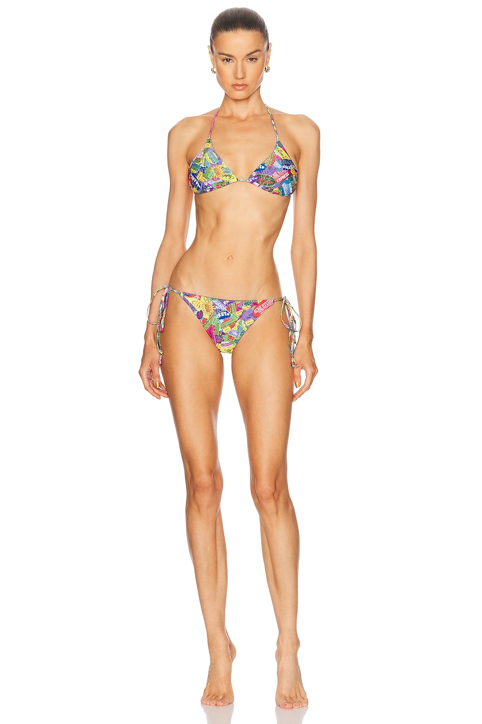 Image 1 of Acne Studios Bikini Set in Pink Multicolor