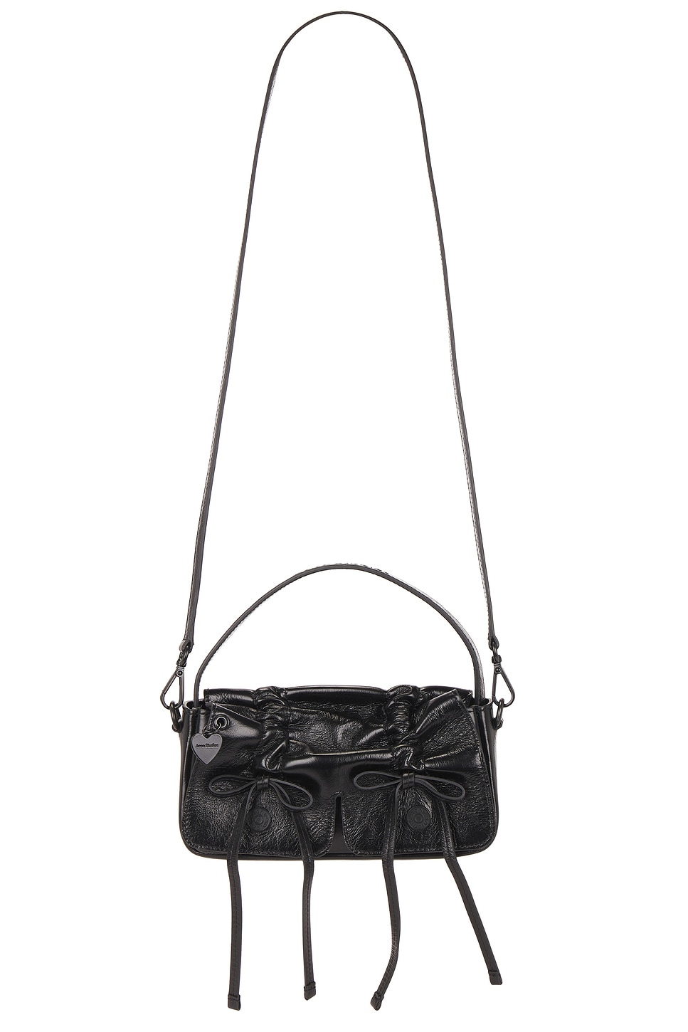 Multipocket Lux Micro Crossbody Bag in Black