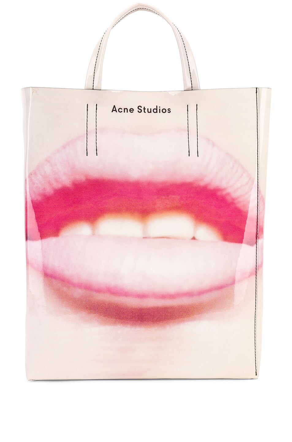 ACNE STUDIOS ACNE STUDIOS BAKER GRAPHIC BAG IN PINK,ACNE-WY18