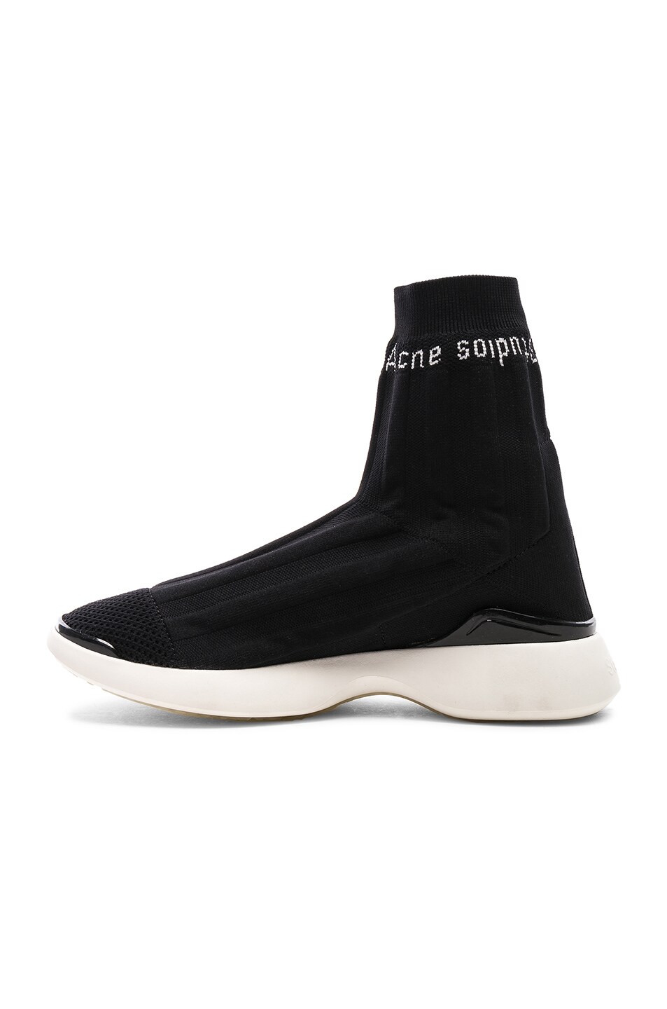 Acne Studios Batilda Sock Sneakers in Black & White | FWRD