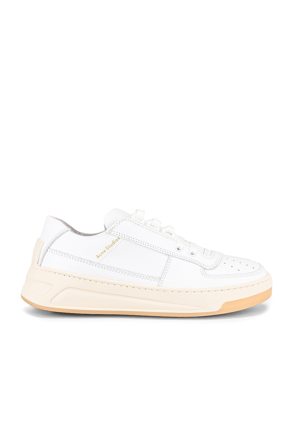 Image 1 of Acne Studios Steffey Lace Up Sneaker in White & White
