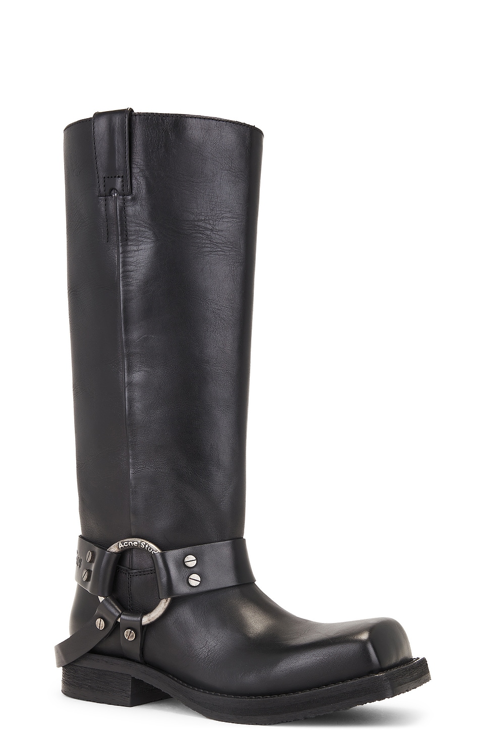 Shop Acne Studios Motorcycle Boot In Black