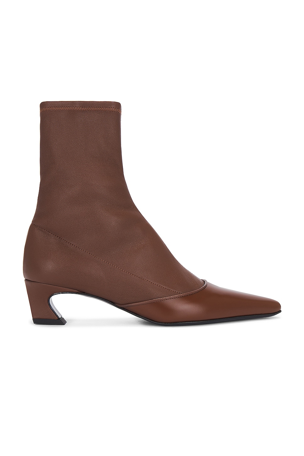Image 1 of Acne Studios Ankle Boot in Cognac Brown
