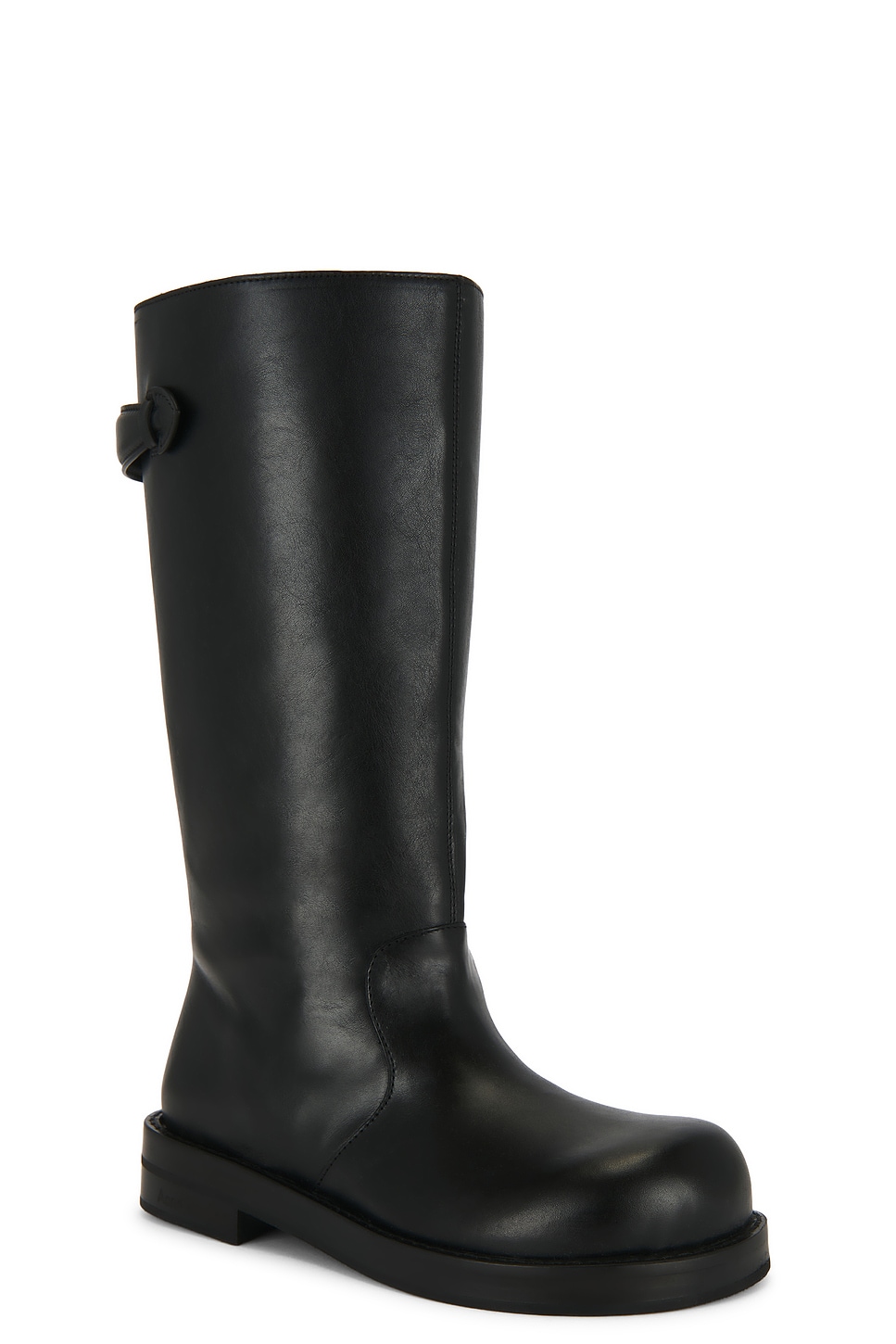 Acne Studios Knee Length Round Toe Beshay Boot In Black