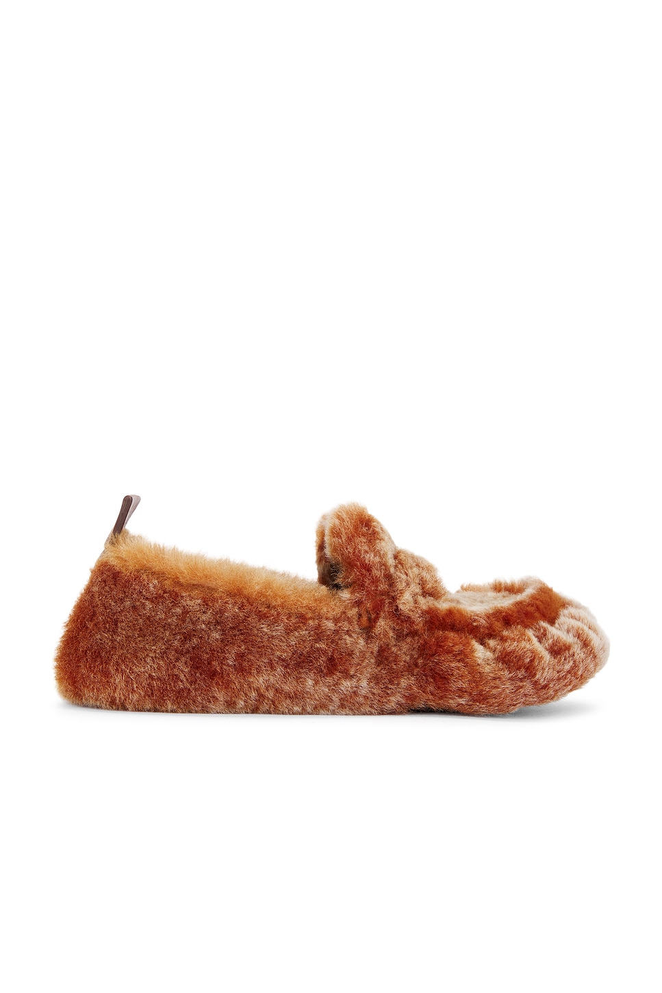 Image 1 of Acne Studios Shearling Loafer in Orange Multi