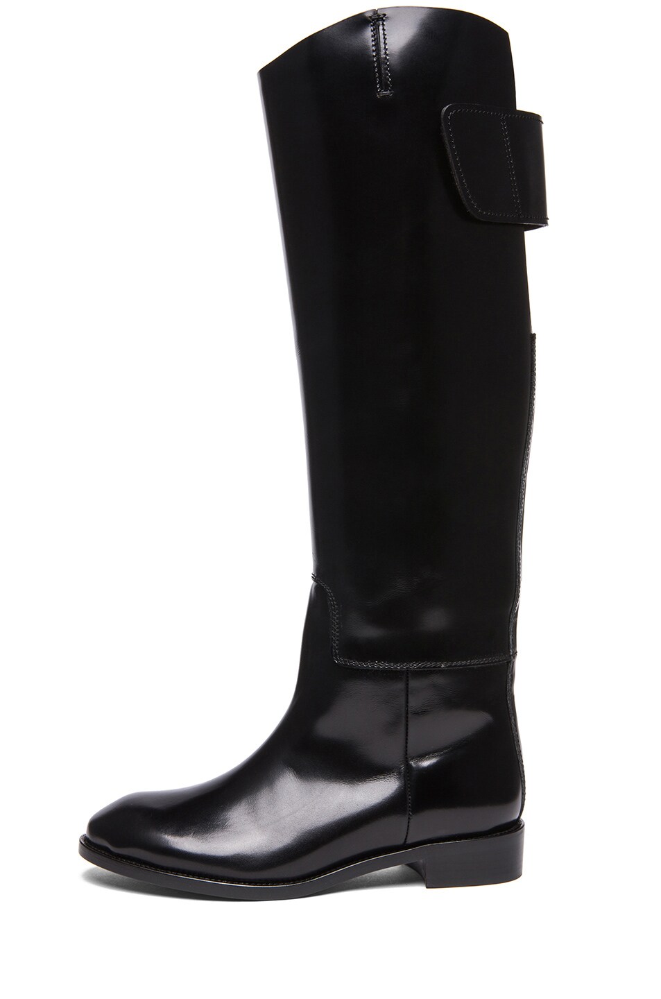 Image 1 of Acne Studios Colm Glossy Leather Boot in Black
