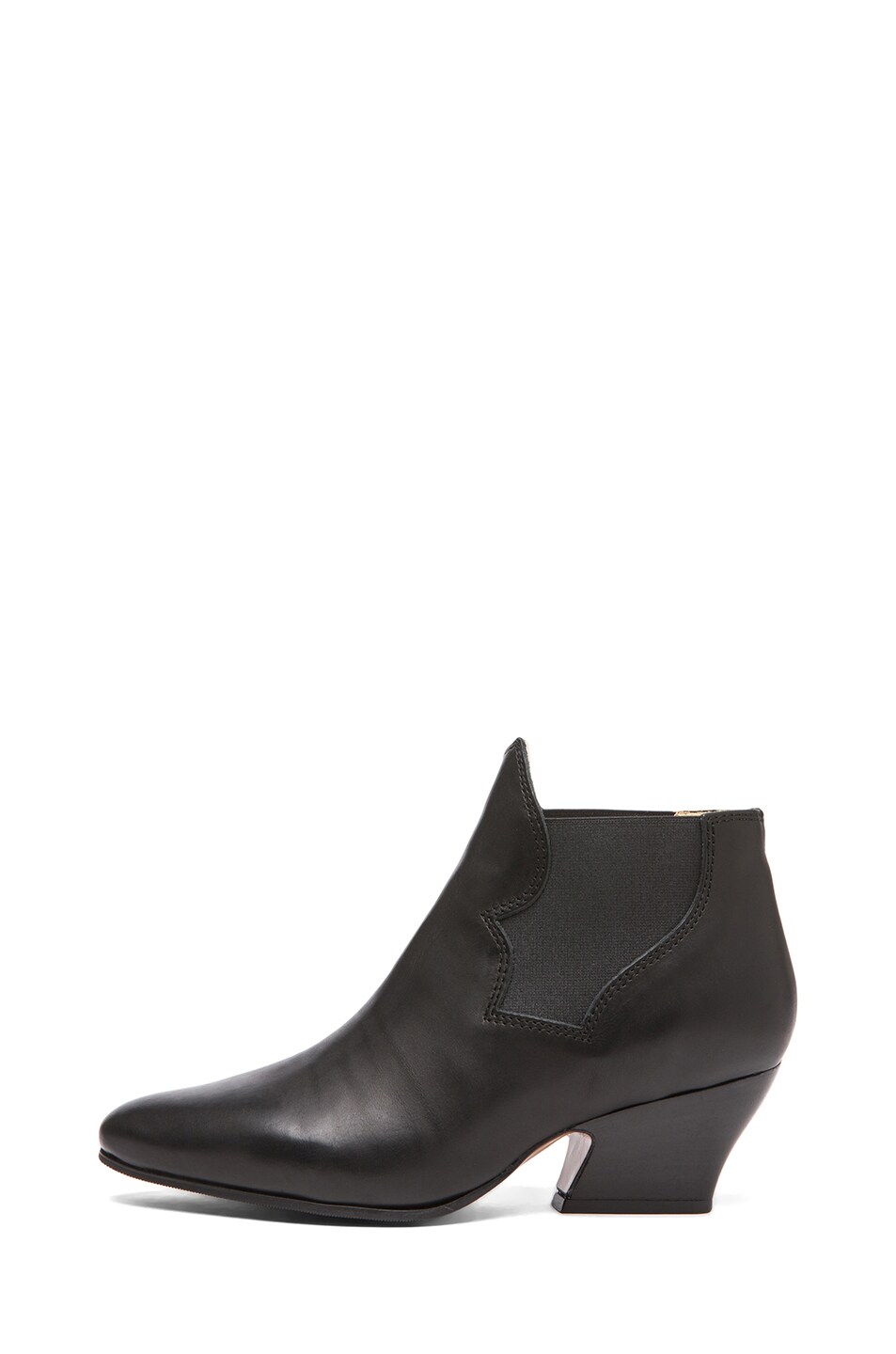 Image 1 of Acne Studios Alma Leather Booties in Black