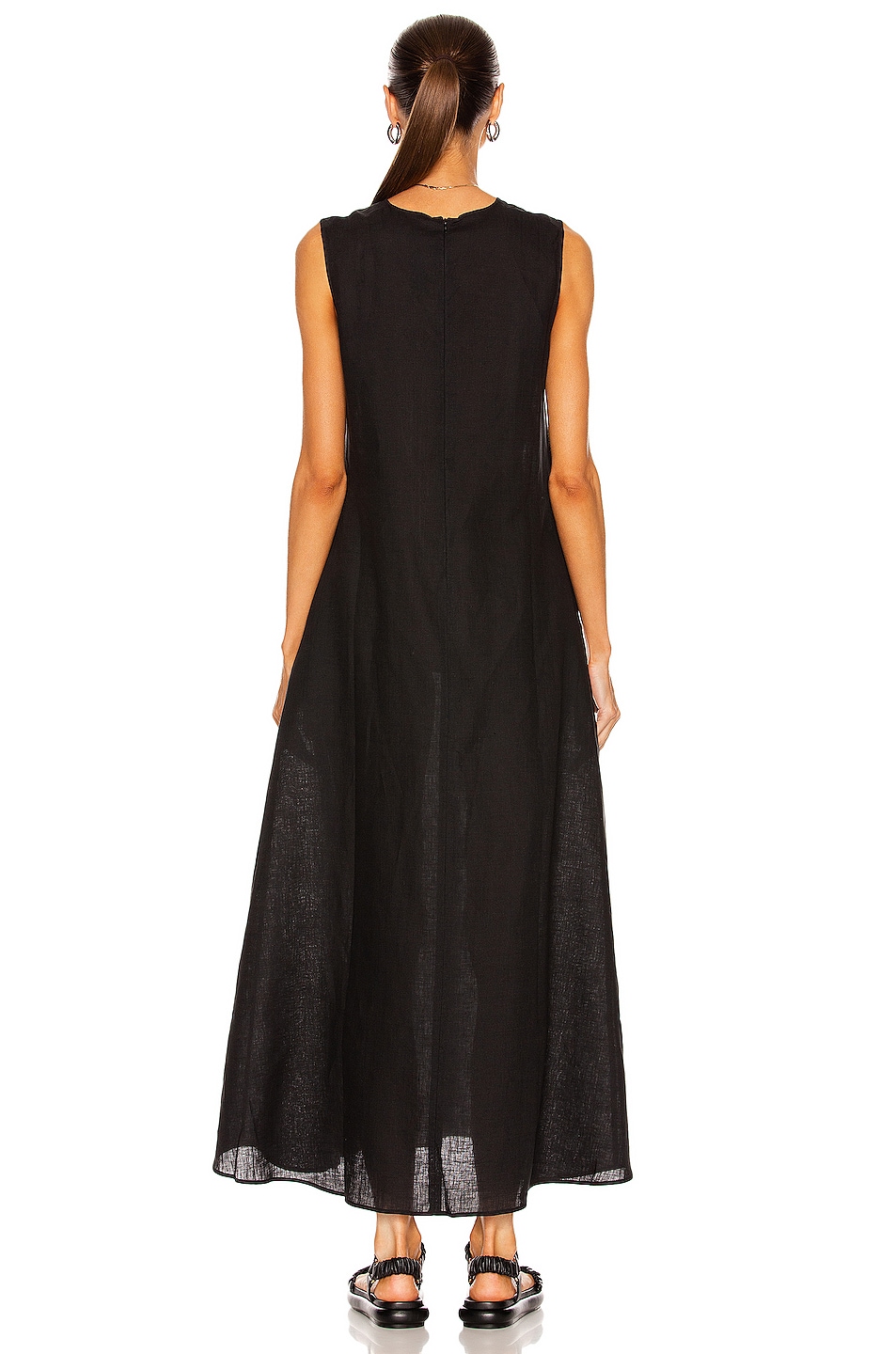 ASCENO The Tallin Dress in Black | FWRD