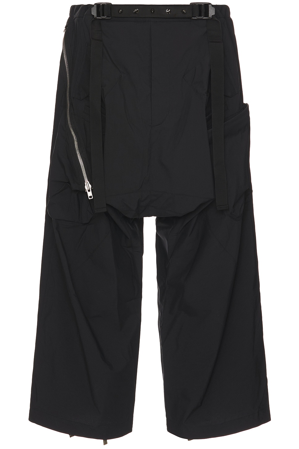 P30AL-E Encapsulated Ultrawide Drawcord Cargo Trouser in Black