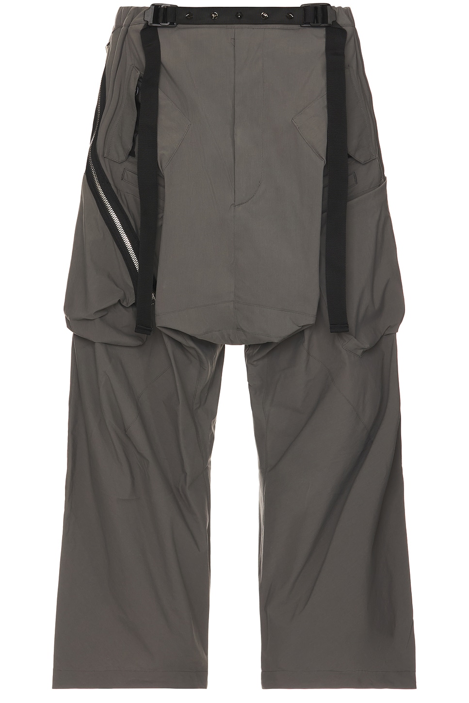 P30AL-E Encapsulated Ultrawide Drawcord Cargo Trouser in Grey