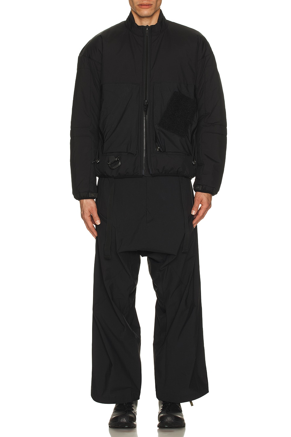 Image 1 of Acronym P30BL-E Encapsulated Ultrawide Drawcord Trouser in Black