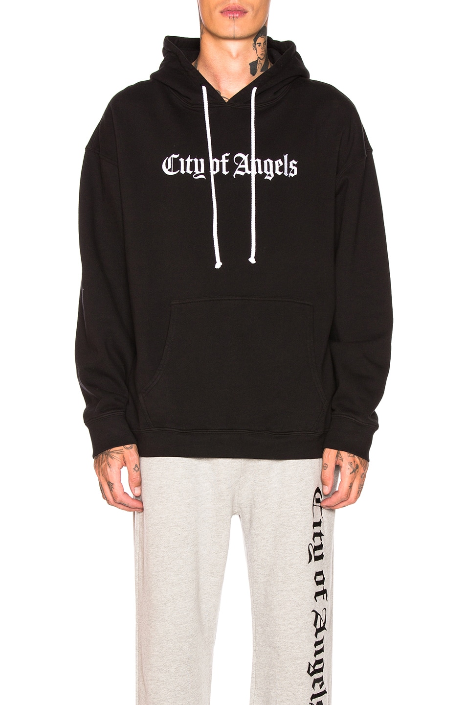 Image 1 of Adaptation City of Angels Hoodie in Black & White