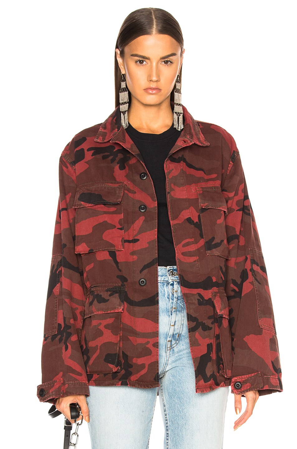 Image 1 of Adaptation Camo Surplus Jacket in O.D. Red Camo