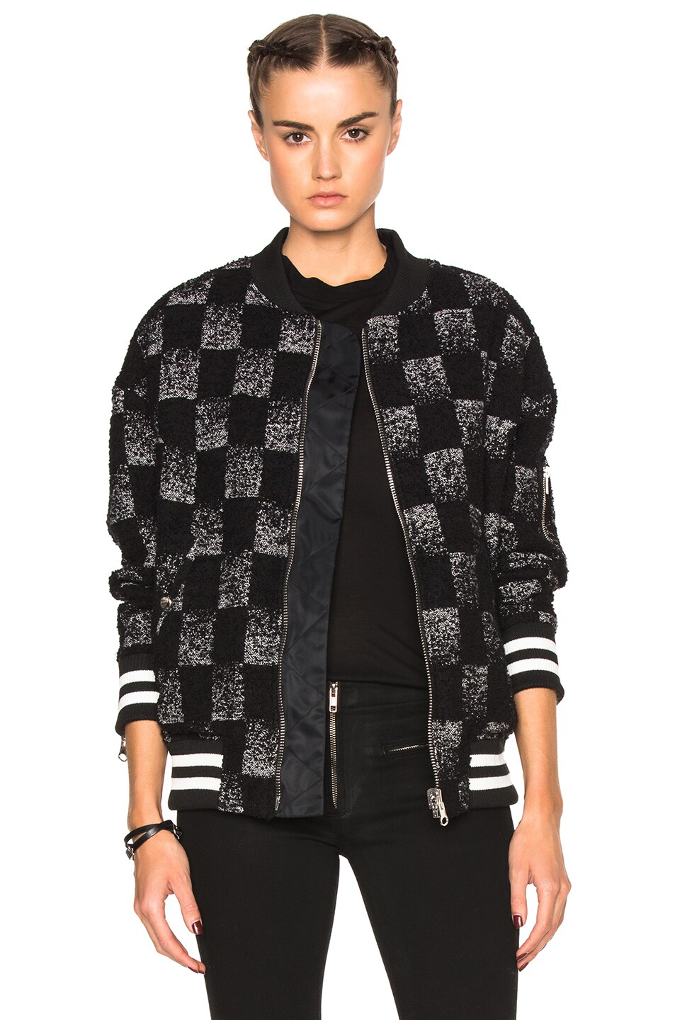 Image 1 of Adaptation Reversible Check Bomber in Two Tone