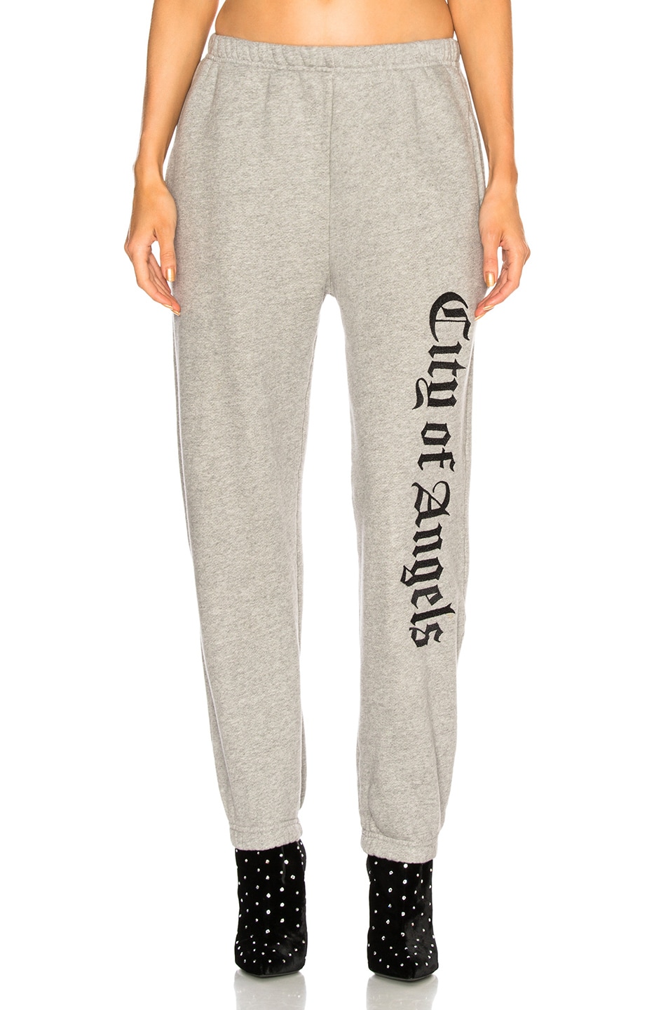 Image 1 of Adaptation Embroidered Sweatpants in Heather & Black