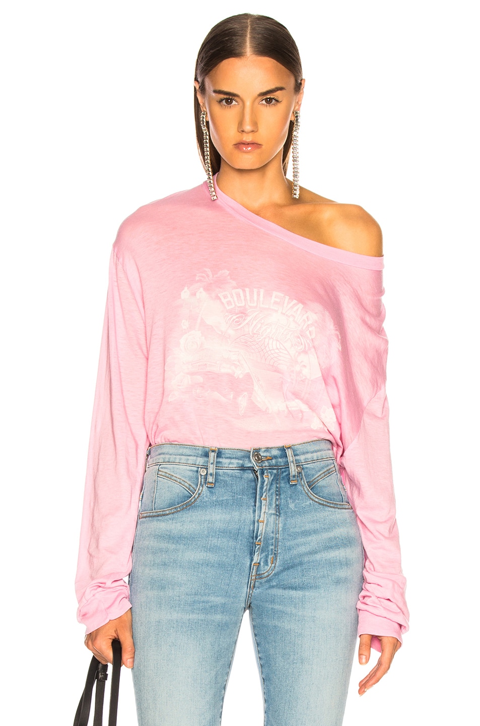 Image 1 of Adaptation Long Sleeve Tee in Cotton Candy