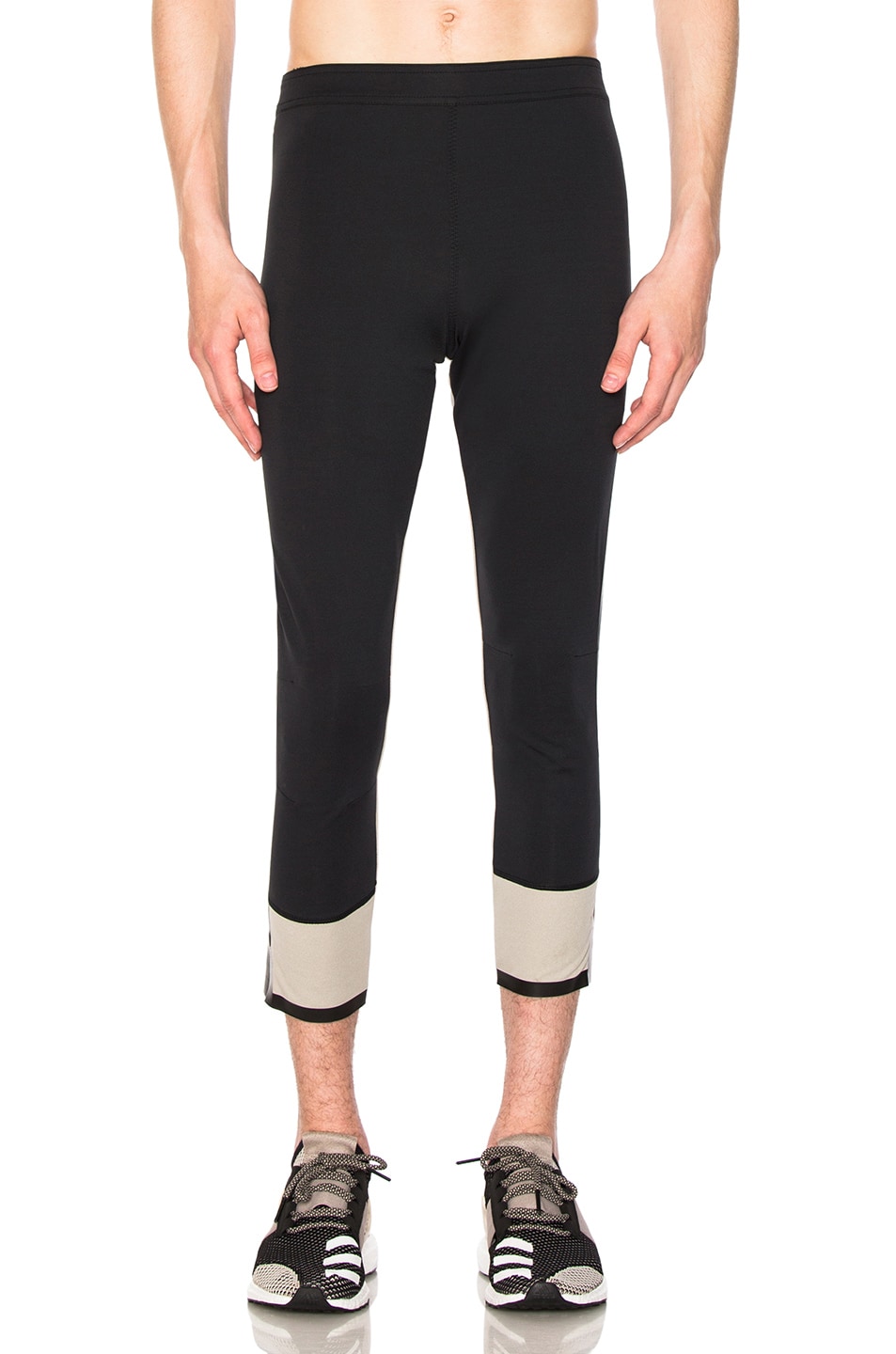 Image 1 of adidas Day One No Stain Leggings in Black & Clear Brown