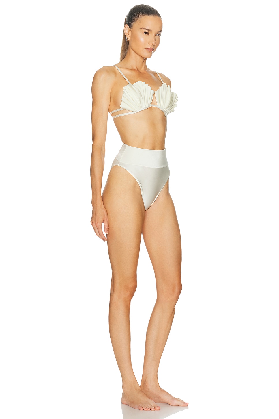 ADRIANA DEGREAS Seashell High Leg Bikini Set | Thumbnail 2