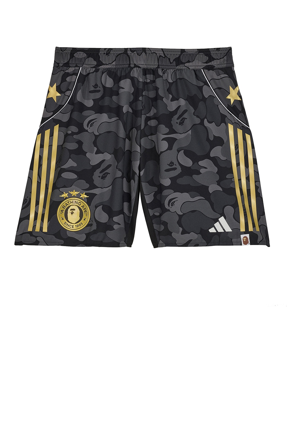 Image 1 of adidas Originals x Bape Shorts in Black