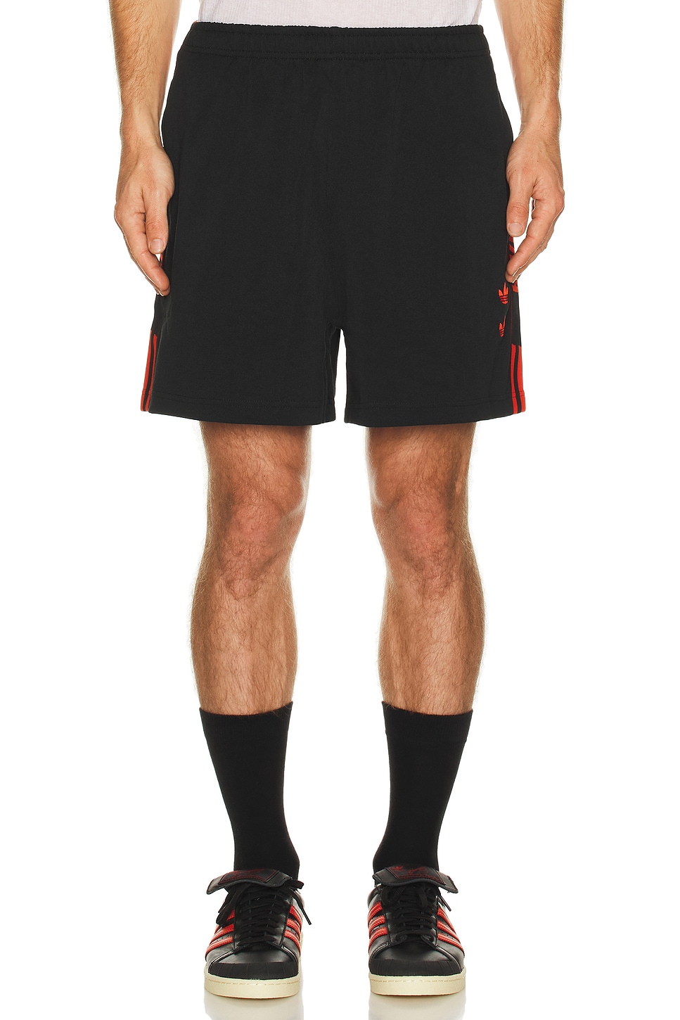 Image 1 of adidas Originals x Willy Chavarria Gym Short in Black
