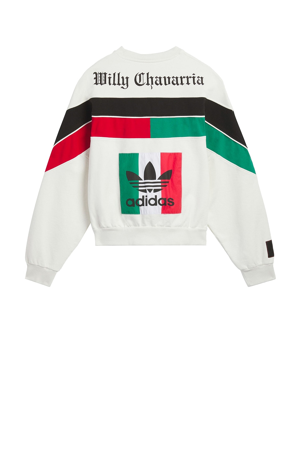 Image 1 of adidas Originals x Willy Chavarria Fleece Crewneck Sweatshirt in Off White