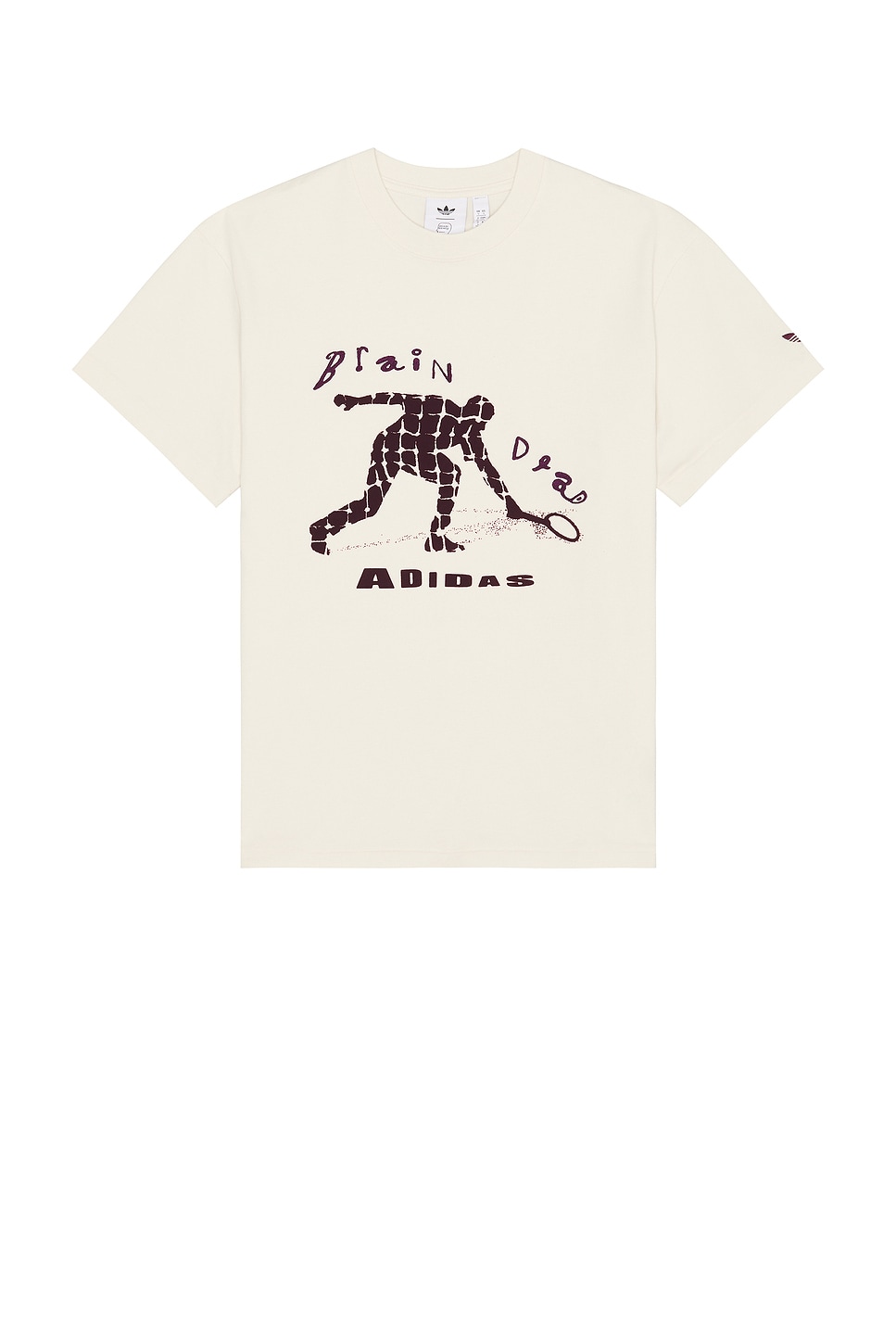 x Brain Dead Tennis Player Tee in Cream