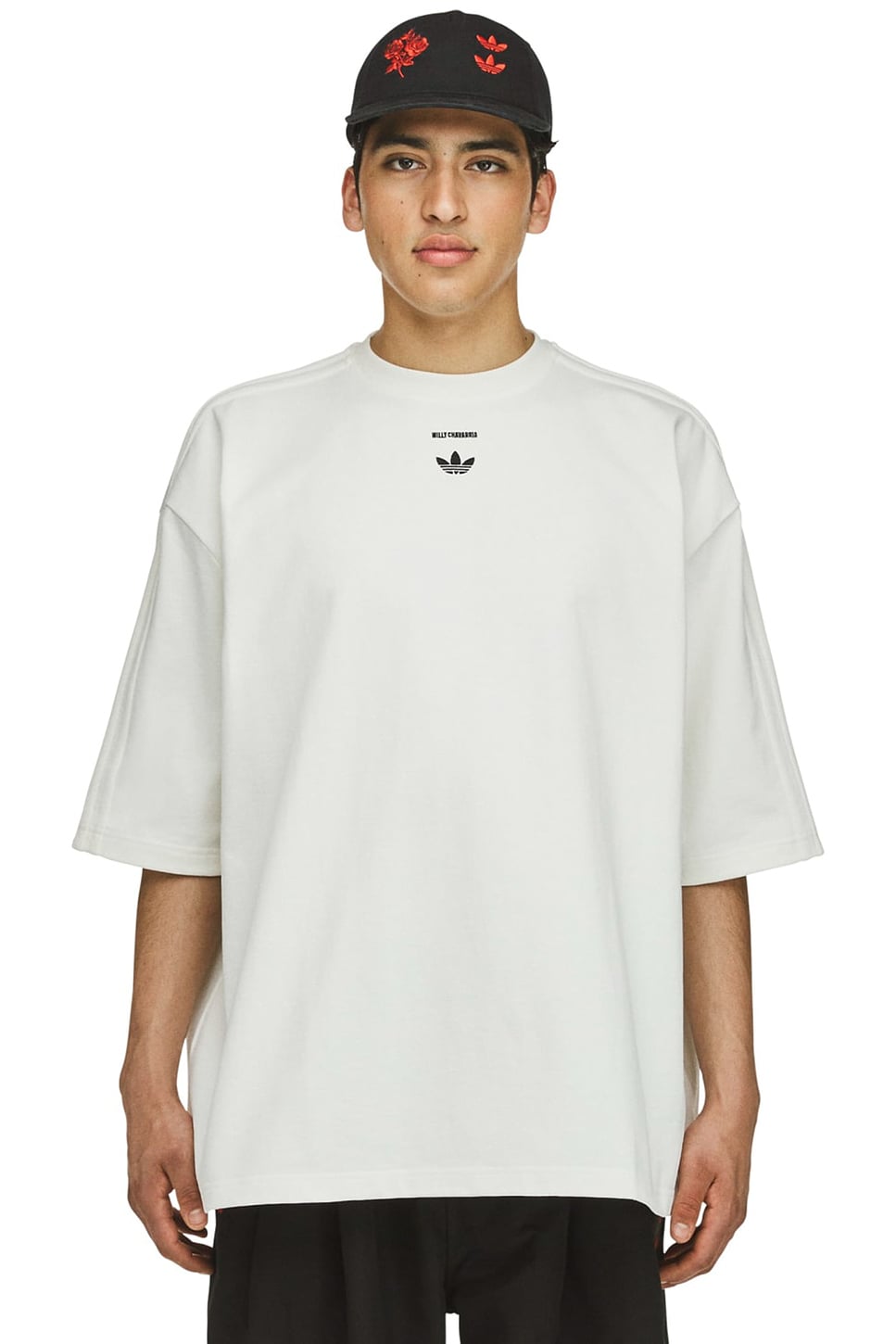 Image 1 of adidas Originals x Willy Chavarria Merch Tee in Off White