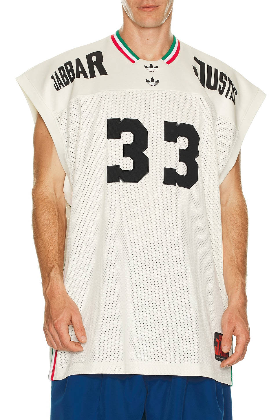 Image 1 of adidas Originals x Willy Chavarria Basketball Jersey in Off White