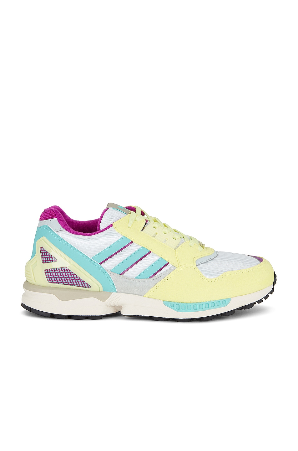 Image 1 of adidas Originals ZX 9000 Trial in Pulse Yellow, Ash Silver & Acid Mint