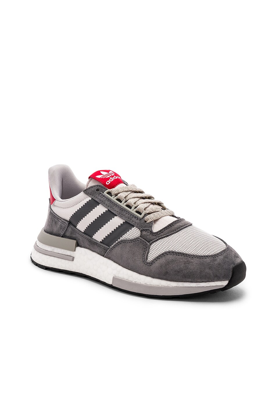 Image 1 of adidas Originals ZX 500 RM in Grey Four & White & Scarlet