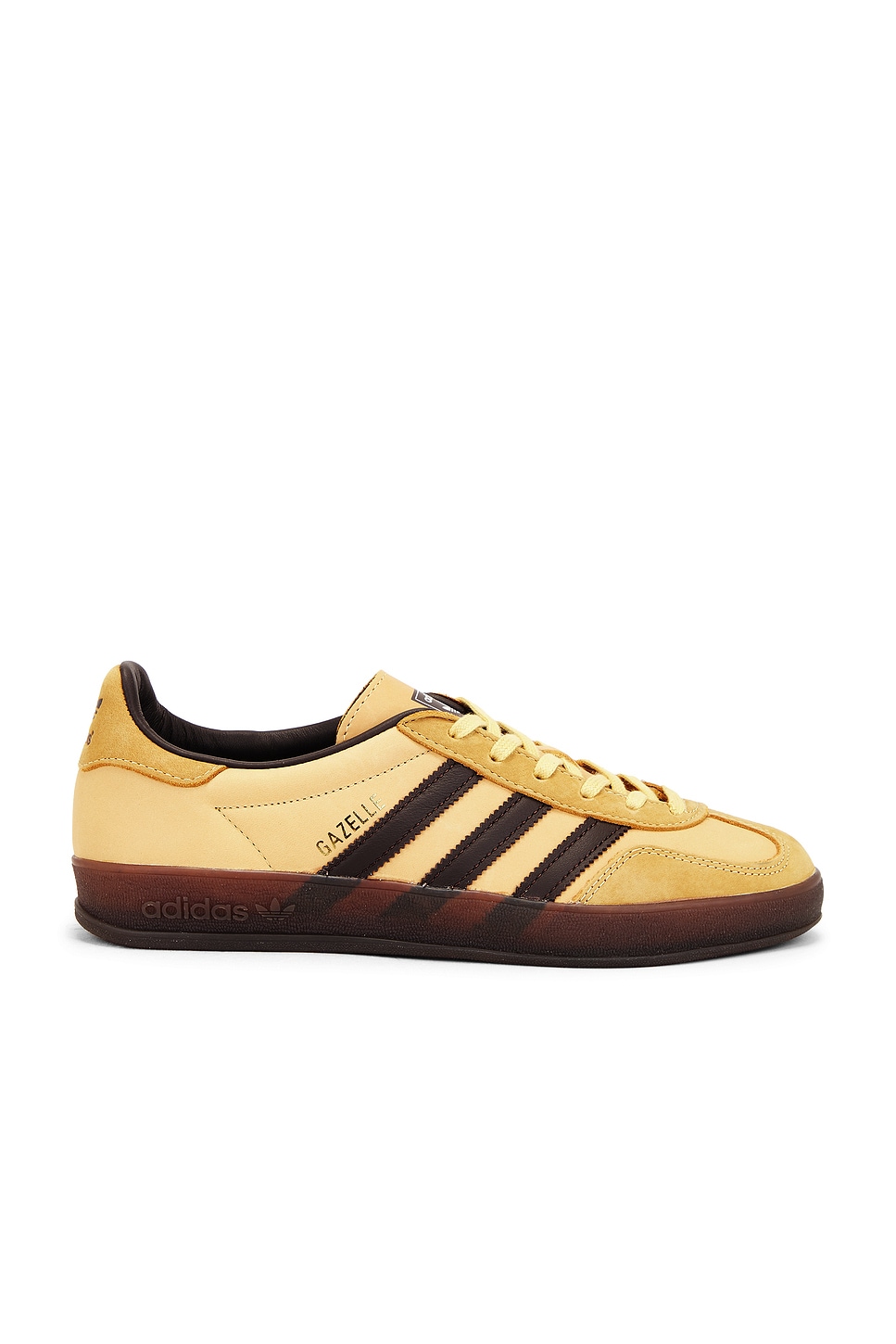 Image 1 of adidas Originals Gazelle Indoor in Yellow & Brown