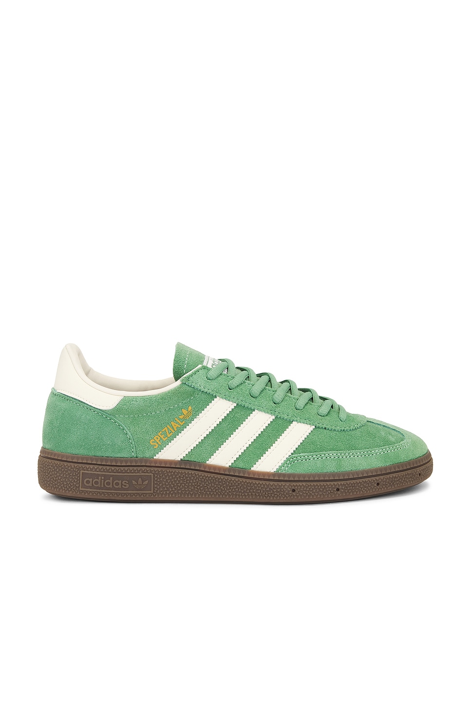 Image 1 of adidas Originals Handball Spezial Sneaker in Preloved Green, Cream White, & Crystal White