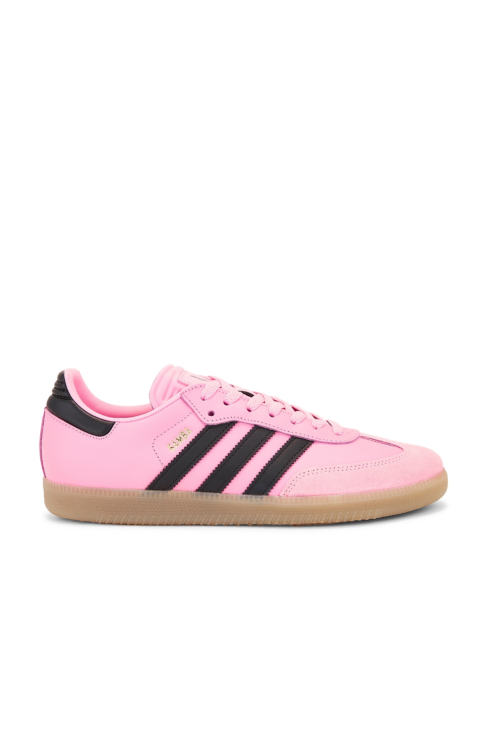 Image 1 of adidas Originals Messi Miami Samba in Easy Pink & Black