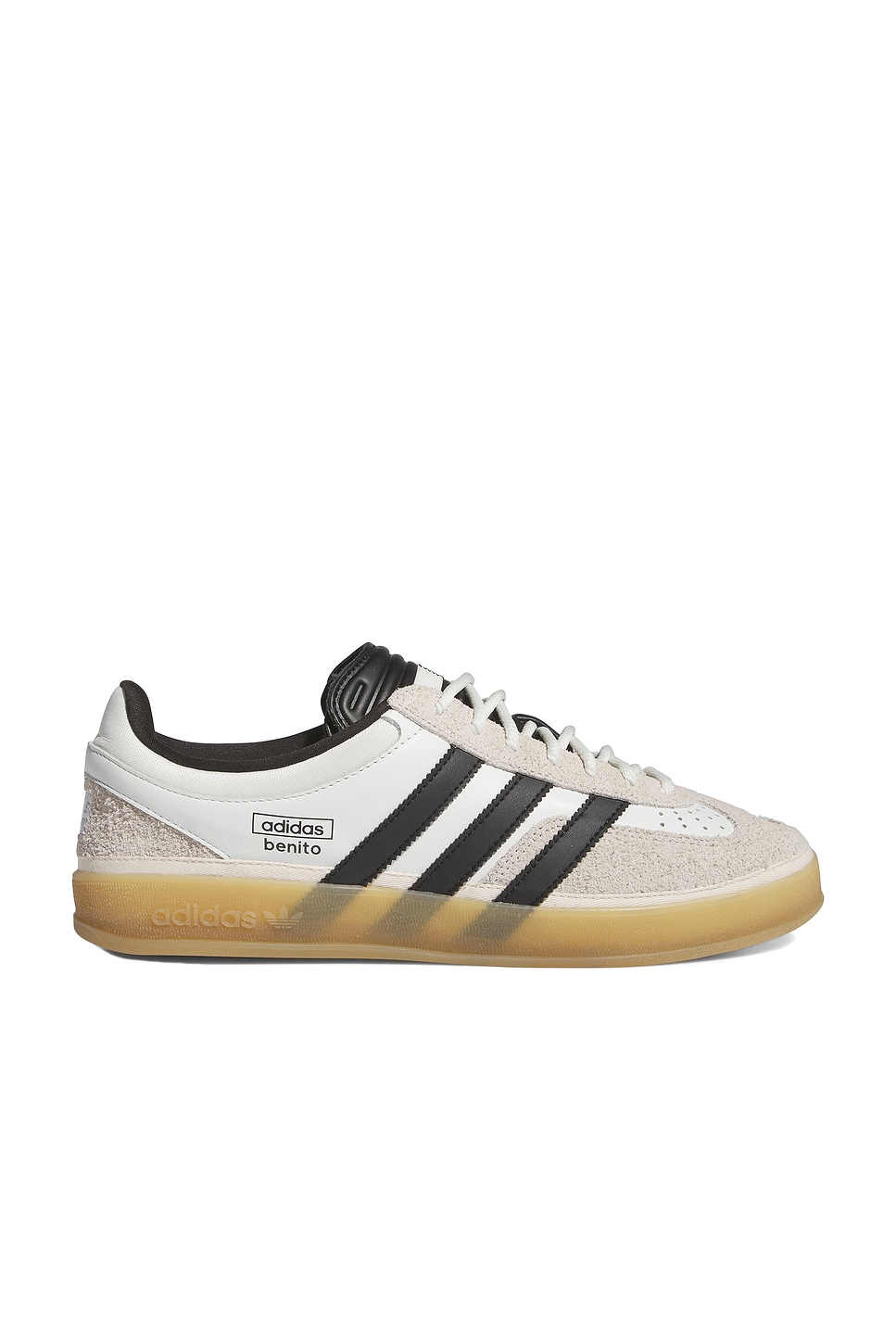 Image 1 of adidas Originals x Bad Bunny Gazelle Sneakers in Core White, Core Black, & Gum 13