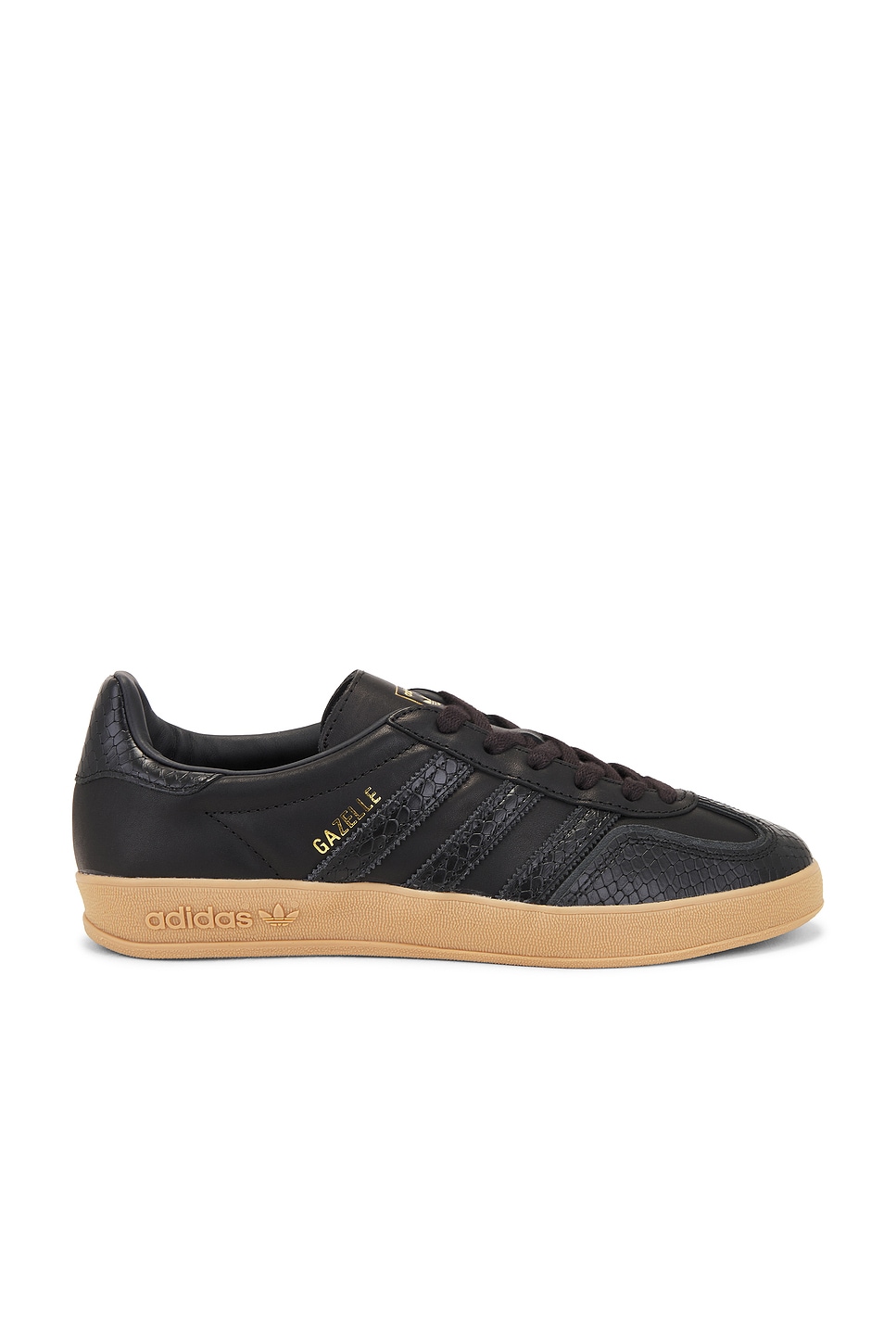 Image 1 of adidas Originals Gazelle Indoor Sneaker in Black & Gum