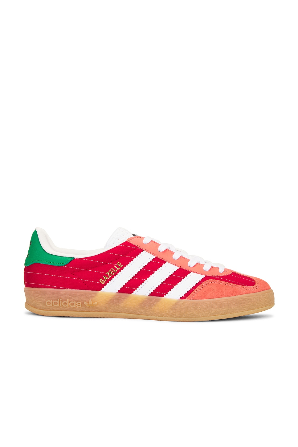 Image 1 of adidas Originals Gazelle Indoor Sneaker in Red & Gum