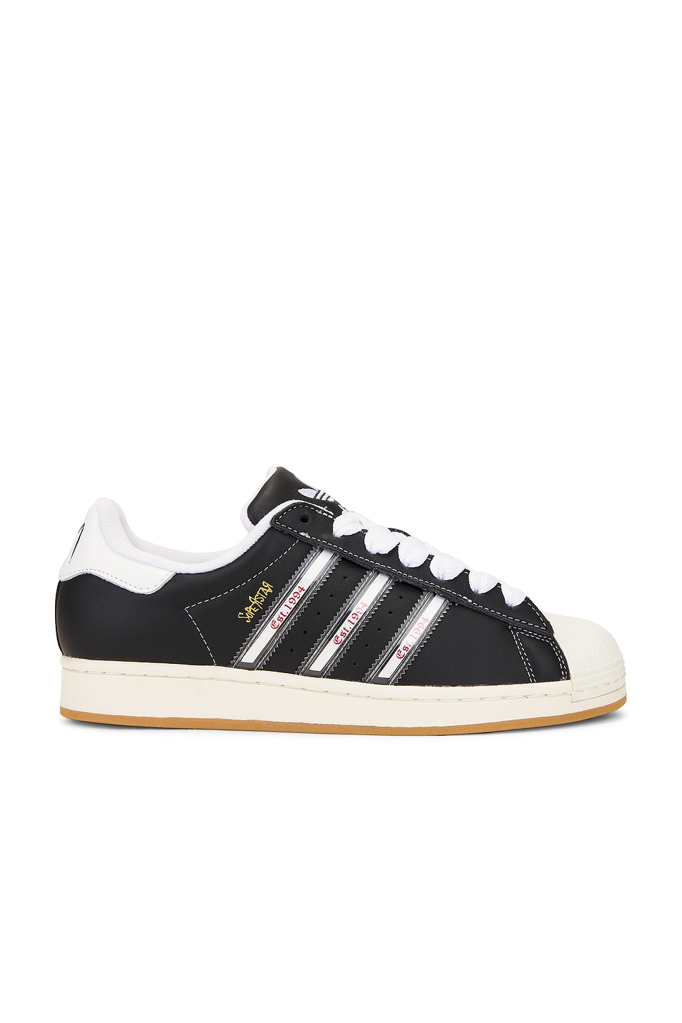 Image 1 of adidas Originals Korn Superstar Sneakers in Black