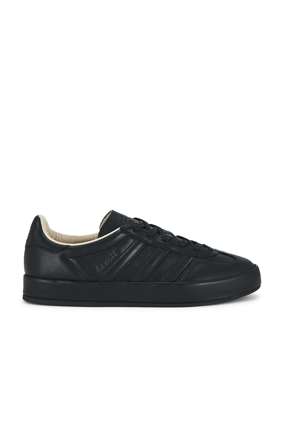Image 1 of adidas Originals Gazelle Indoor Lux in Black & Beige