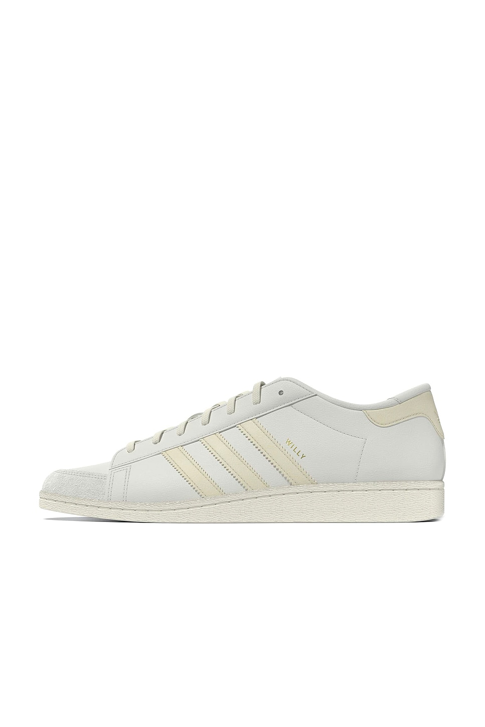 Image 1 of adidas Originals x Willy Chavarria Jabbar Dress Low Sneakers in Off White, Warm Vanilla, & Cream White