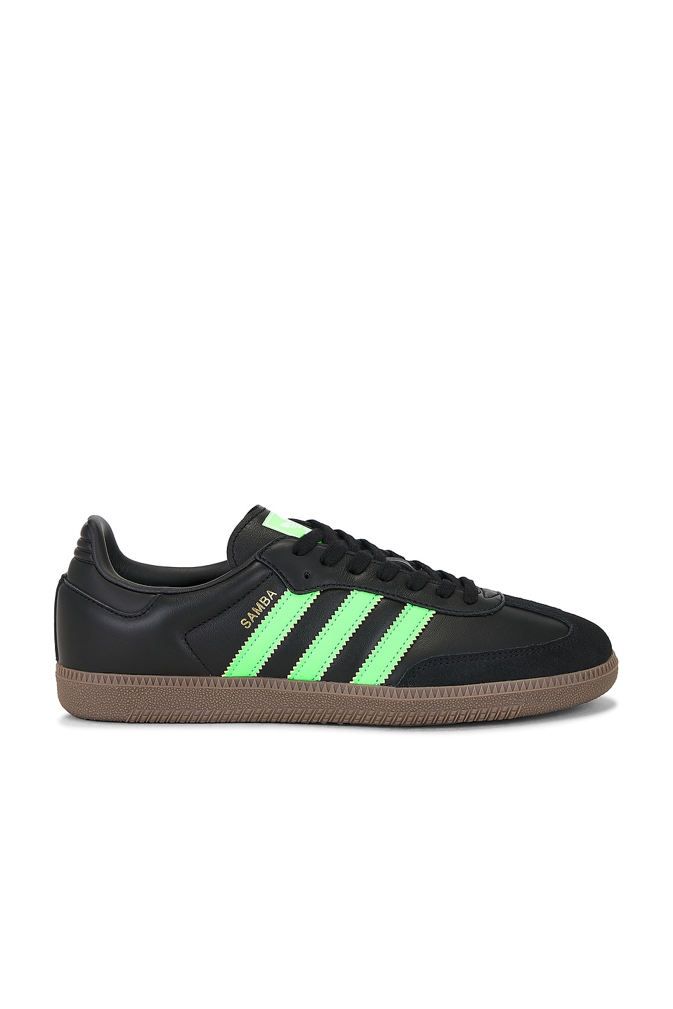Image 1 of adidas Originals Samba Og Sneaker in Core Black, Green, & Gum5